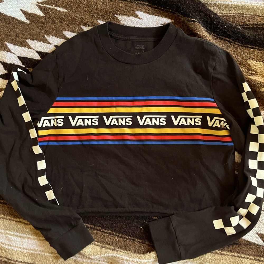 Cropped Vans long sleeve tee